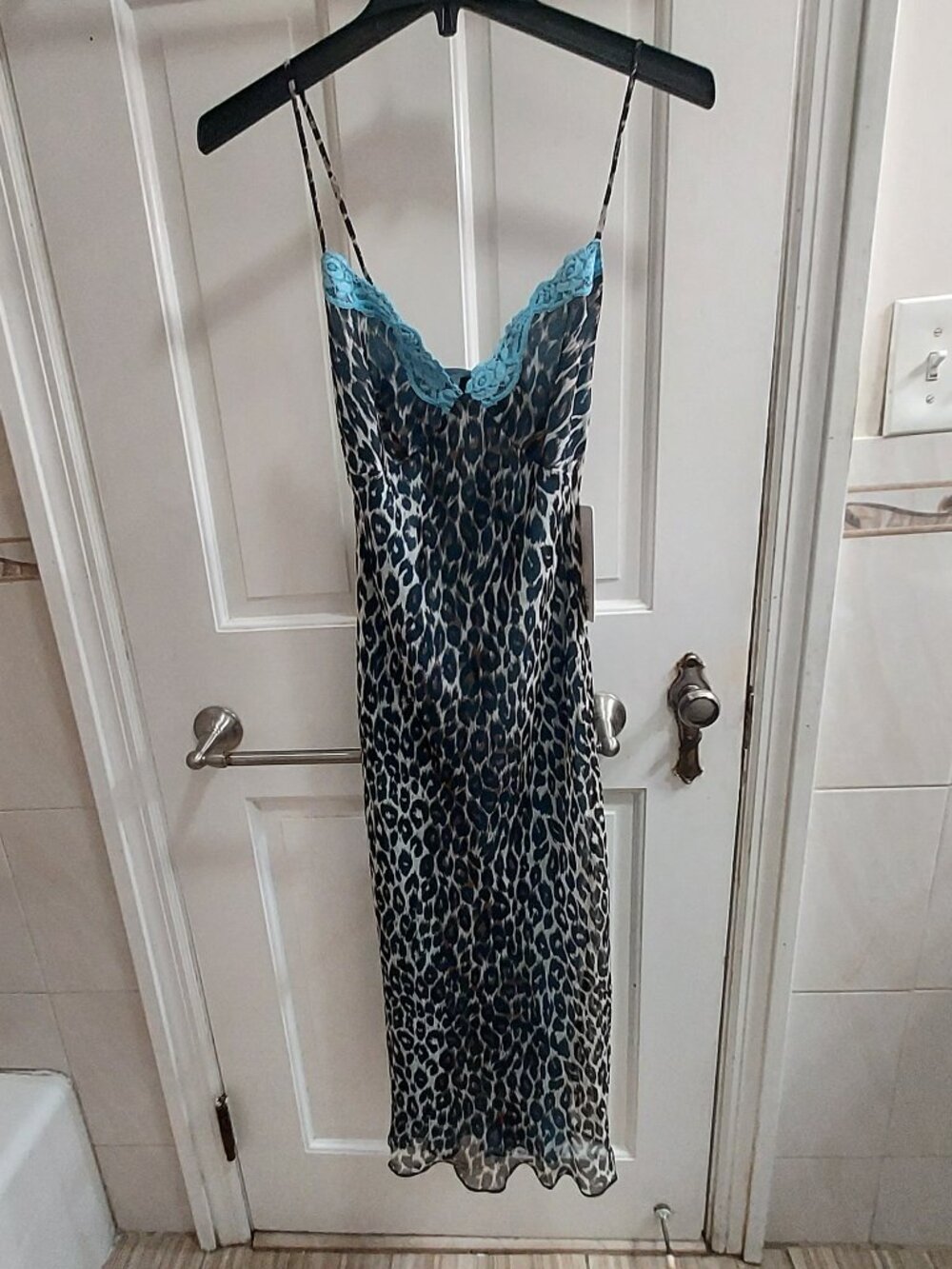 Realisation Par Sleeveless The Jaime Leopard Bellini Slip Dress